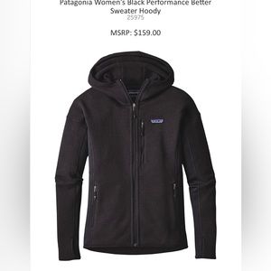 Patagonia black zip up